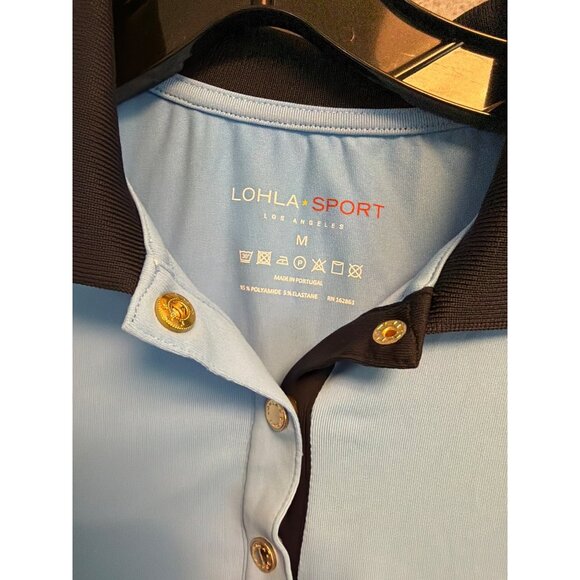 Lohla Sport Mia Short Sleeve Polo Shirt Size M - Picture 2 of 3